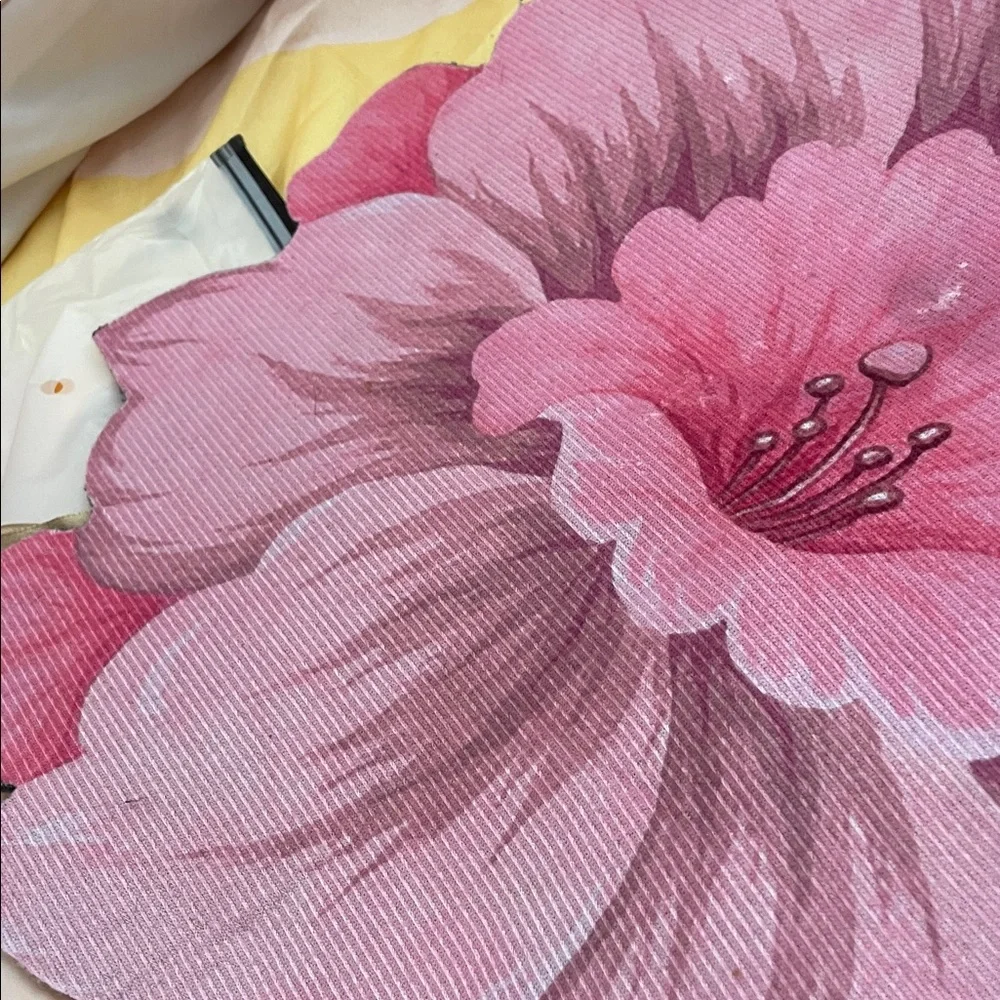 Pink Floral scatter rugs